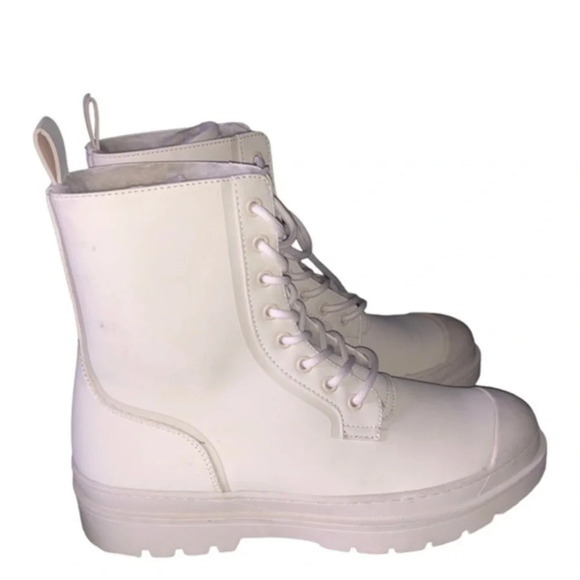 Zara Flat Lug Shearling Lined Rain Boots Size 44 - Picture 14 of 14